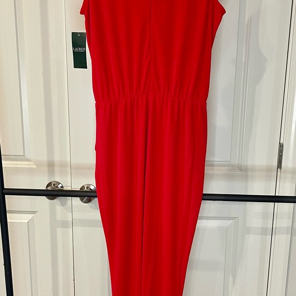 Ralph Lauren Vibrant Red Sleeveless Jumpsuit - Picture 5 of 8